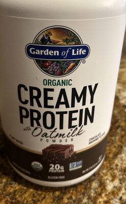 Organic Creamy Plant-Based Protein 20 G With Oatmilk Powder, Chocolate Brownie, Chocolate Brownie