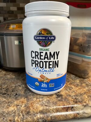 Organic Creamy Plant-Based Protein 20 G With Oatmilk Powder, Vanilla Cookie, Vanilla Cookie