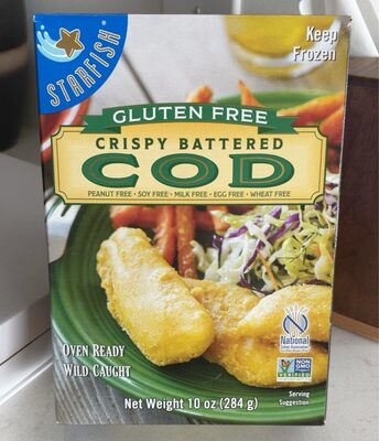 Crispy Battered Wild Caught Cod, Crispy Battered