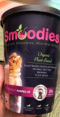 Peanut Butter, Banana, Flax Seeds Organic Plant-Based Cup, Peanut Butter, Banana, Flax Seeds