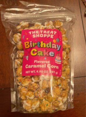 Birthday Cake Flavored Caramel Corn, Birthday Cake