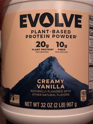 Plant-Based Protein 20G Powder, Creamy Vanilla, Creamy Vanilla