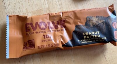 Peanut Butter Flavored Plant-Based Protein Bar, Peanut Butter