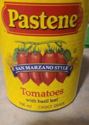 San Marzano Style Tomatoes With Basil, San Marzano Style With Basil