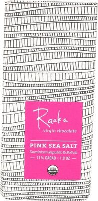 Raaka, Virgin Chocolate, Dark With Sea Salt, Dark With Sea Salt