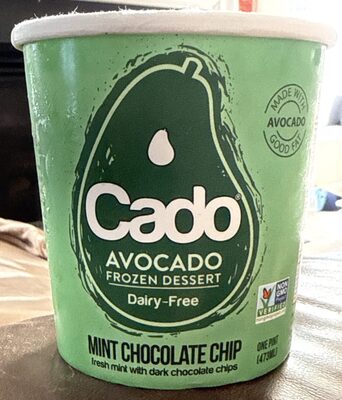 Mint Chocolate Chip Avocado Frozen Dessert, Mint Chocolate Chip