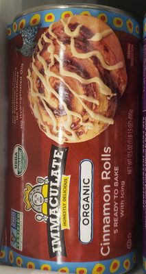 Immaculate Baking Organic Cinnamon Rolls With Icing 5 Count