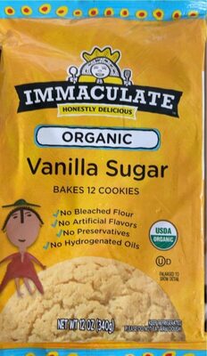 Immaculate Baking Organic Vanilla Sugar Cookie Dough 12 Count