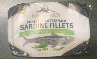 Gourmet Style Sardine Fillets In Soybean Oil With Hot Peppers, Gourmet Style