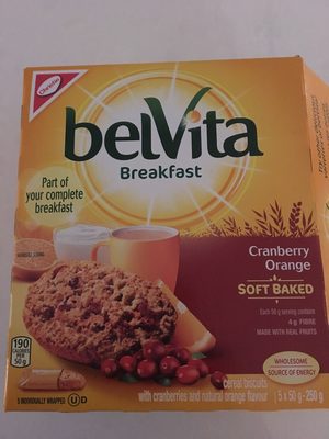 Cranberry Orange Flavour Soft Baked Breakfast Cereal Biscuits, Cranberry Orange