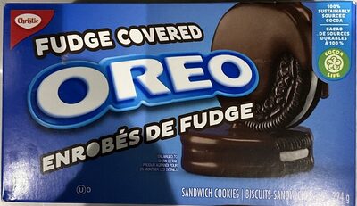 Fudge Covered Chocolate Sandwich Cookies, Fudge Covered Chocolate