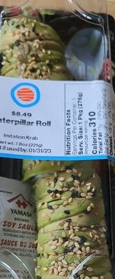 Imitation Krab Caterpillar Roll, Imitation Krab