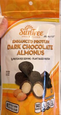 Dark Chocolate Enhanced Protein Almonds, Dark Chocolate