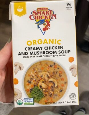 Creamy Chicken And Mushroom Organic Soup, Creamy Chicken And Mushroom