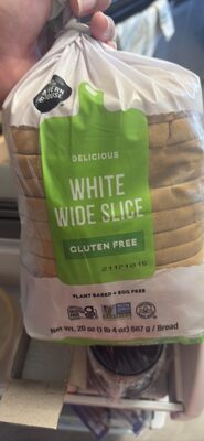 Gluten Free White Wide Slice Bread, White