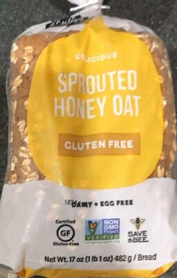 Sprouted Honey Oat Bread, Honey; Oats