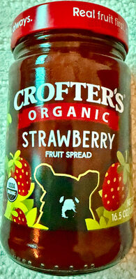 Organic Strawberry Premium Spread, Strawberry