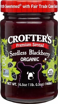 Organic Seedless Blackberry Premium Spread, Blackberry