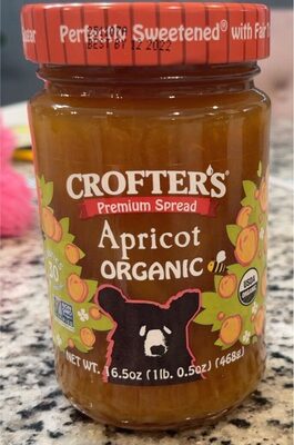 Organic Apricot Premium Spread, Apricot