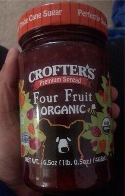 Organic Four Fruit Premium Spread, Four Fruit