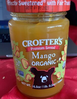 Organic Mango Premium Spread, Mango