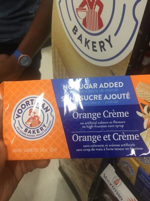 Sugar Free Orange Creme Wafers, Orange; Creme