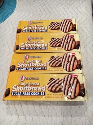Fudge Striped Shortbread Cookies, Fudge Striped