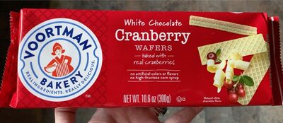 White Chocolate Cranberry Wafers, White Chocolate Cranberry