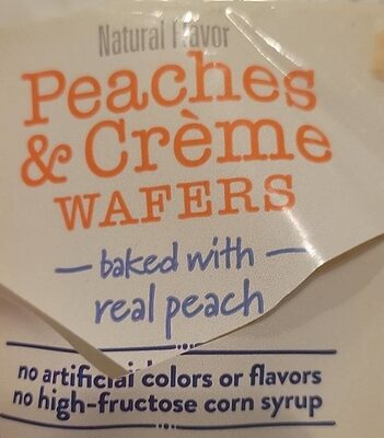 Peaches & Creme Flavor Wafers, Peaches & Creme
