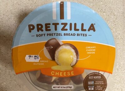 Soft Pretzel Bread Bites Cheese, Cheese