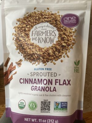 Sprouted Cinnamon Flax Granola, Cinnamon Flax