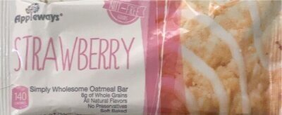 Appleways Whole Grain 1.2 oz Soft Oatmeal Strawberry Bar, Individually Wrapped - Each