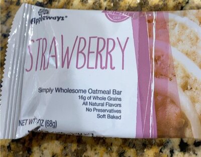 Appleways Whole Grain 2.4 oz Soft Oatmeal Strawberry Bar, Individually Wrapped - Each