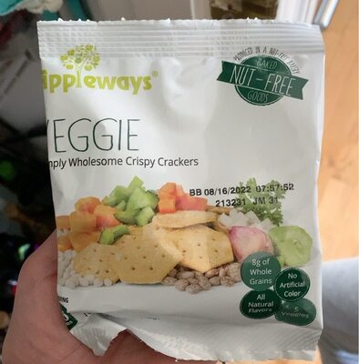 Appleways Whole Grain 1.0 oz Veggie Crispy Crackers, Individually Wrapped, Each