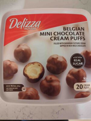 Belgian Mini Chocolate Cream Puffs, Chocolate