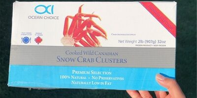 Cooked Wild Canadian Snow Crab Clusters