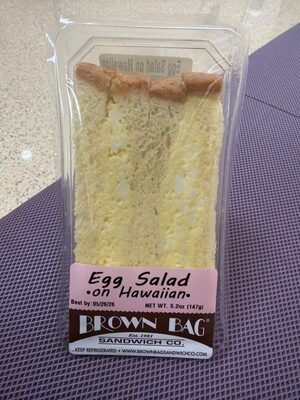 Egg Salad On Wheat Sandwich, Egg Salad
