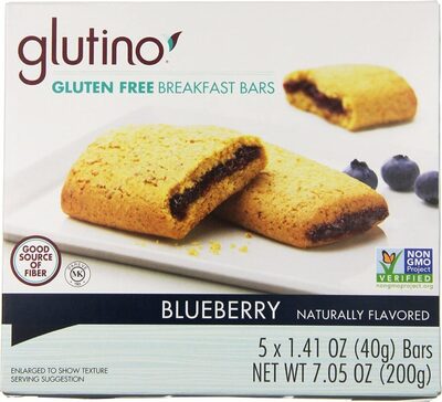 Blueberry Acai Gluten Free Oven Baked Bars, Blueberry Acai