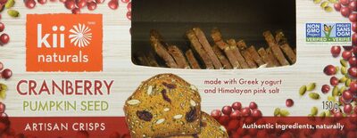 Cranberry Pumpkin Seed Artisan Crisps, Cranberry; Pumpkin Seed