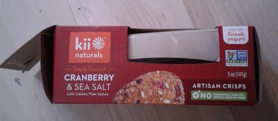 Cranberry & Sea Salt With Golden Flax Seeds