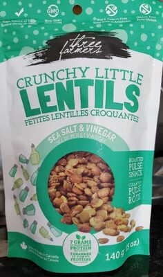 Sea Salt & Vinegar Crunchy Roasted Lentils, Sea Salt & Vinegar