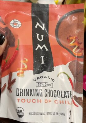 Chili Spice Organic 65% Dark Cacao Drinking Chocolate, Chili Spice