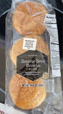 Sesame Seed Brioche Buns, Sesame Seed Brioche