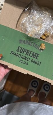 Supreme Mild Italian Sausage, Premium Sliced Pepperoni, Bell Peppers, Black Olives And Onions Traditional Crust Medium Pizza, Supreme