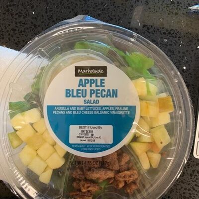 Apple Bleu Pecan Arugula And Baby Greens, Apples, Praline Pecans And Bleu Cheese Balsamic Vinaigrette Salad, Apple Bleu Pecan