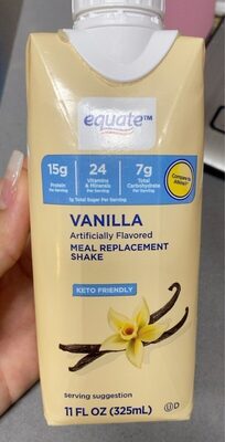 Protein 15 G Meal Replacement Shakes, Vanilla, Vanilla