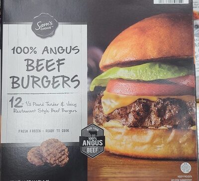 Angus 100% Beef Burgers, Angus