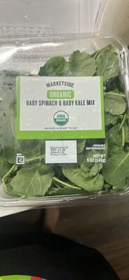 Organic Baby Spinach & Baby Kale Mix