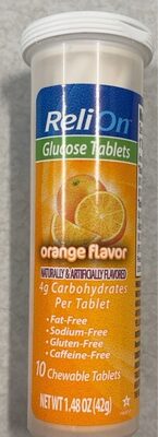 Glucose Tablets, Orange, Orange
