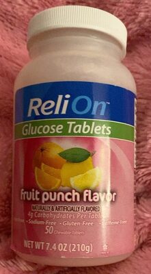 Glucose Chewable Tablets, Fruit Punch, Fruit Punch